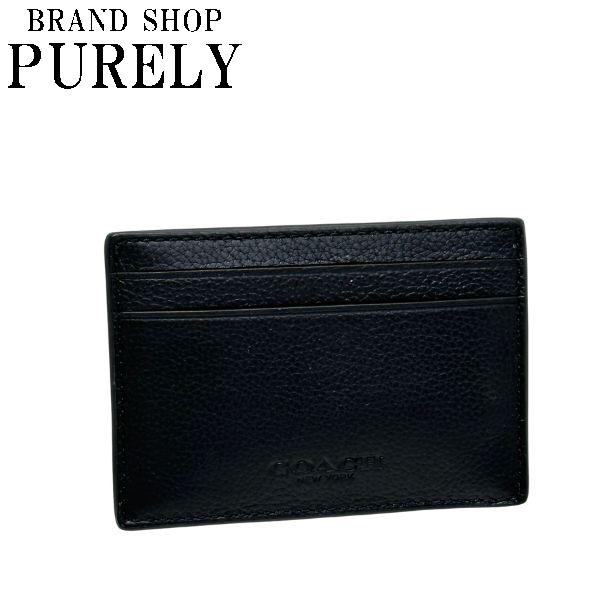 COACH マネークリップ 新品 ブラック 最新作 レザー 限定品 メンズ COACH 黒 レザー マネークリップ