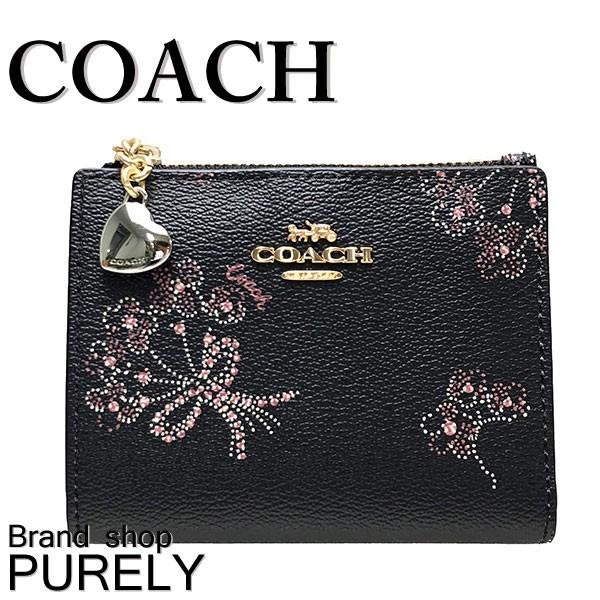 コーチ 財布 レディース 全品ポイント3倍 Coach 折り財布 リボン ブーケ プリント スナップ カード ケース F760 Imp53 ブラック ピンクマルチ F760 Imp53 Purely Shop 通販 Yahoo ショッピング