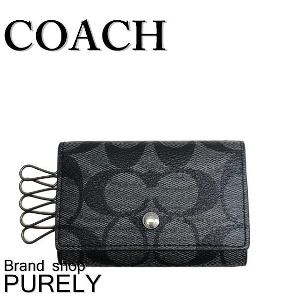 COACH コーチ キーケース メンズ シグネチャー 5リング F78675 COACH コーチ キーケース メンズ シグネチャー 5リング F78675