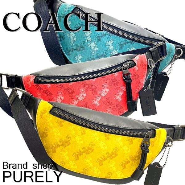 C5✨美品✨コーチ F83411 ウォーレン ホース＆キャリッジ ボディバッグ COACH 国内発送 コーチ バッグ メンズ ボディバッグ ホース