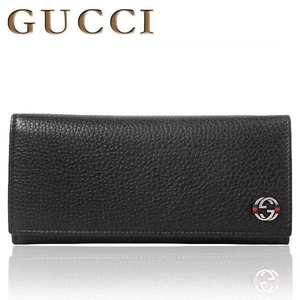 GUCCI（グッチ） 送料無料 財布 メンズ GGアイコン付 レザー ロング