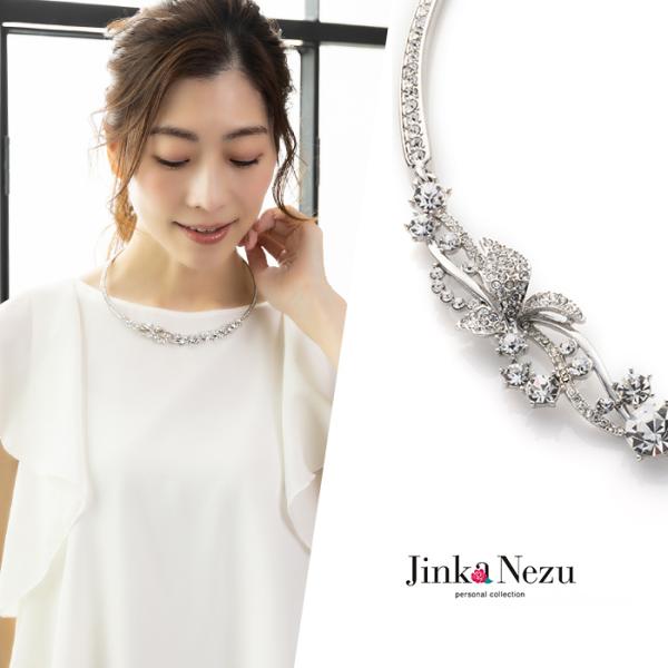 SV925 クリスタルガラス ネックレス チョーカー カットクリスタルガラス ネックレス ショート チョーカー クリスタルガラス ラグジュアリー