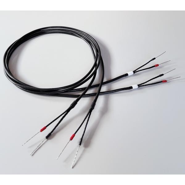 最新作】1000段式カタパルト スピーカーケーブル 2mペア 端末切りっ