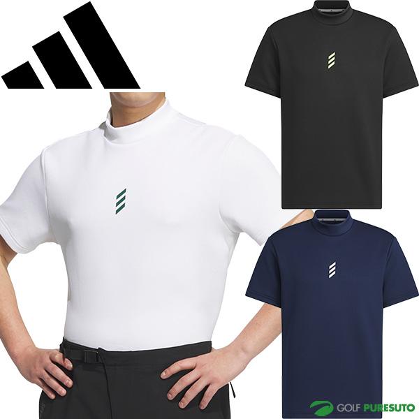 【adidas golf】秋冬 裏起毛 モックネックゴルフシャツM adidas アディダス モックネックシャツ メンズ ゴルフシャツ