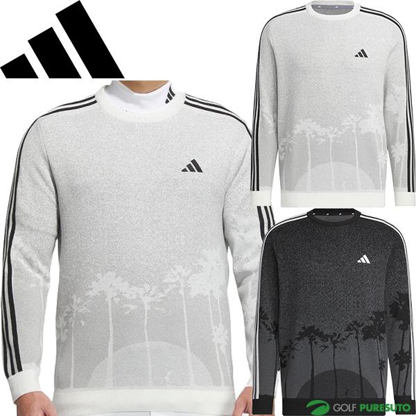 アディダス ゴルフ 長袖 クルーネックセーター LA サンセット ニット