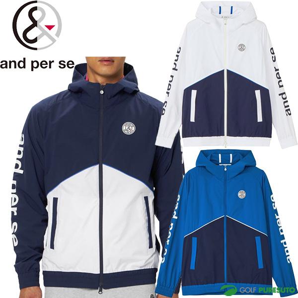新品タグ付き　and per se ゴルフウェア　ブルゾン　長袖 新品タグ付き and per se ゴルフウェア ブルゾン 長袖 20％OFF