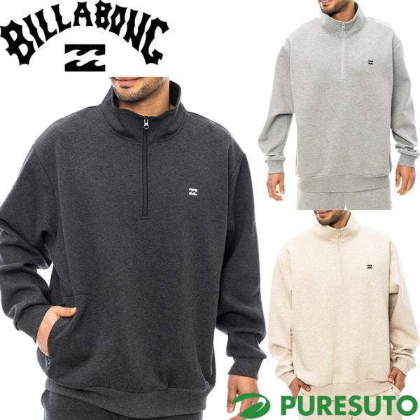 BILLABONG（ビラボン） 長袖 ハーフジップ スウェットジャケット