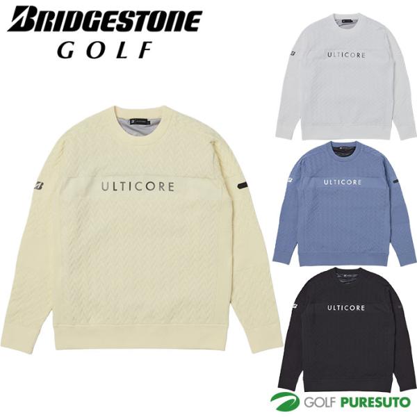 BRIDGESTONE GOLF ブリヂストン ゴルフ 長袖 クルーネック 防風