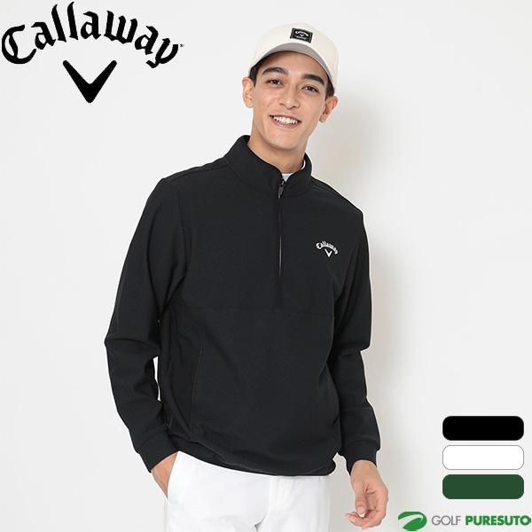Callaway（キャロウェイ） 長袖 ハーフジップ モックネックシャツ 裏