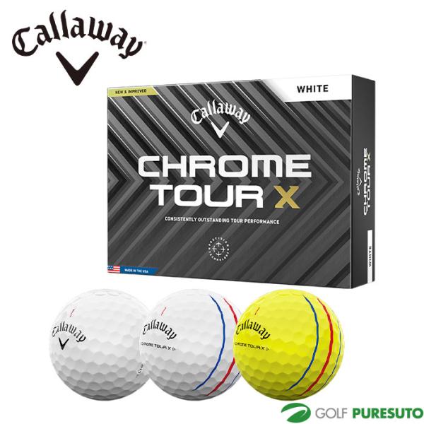Callaway キャロウェイ クロムツアーX ゴルフボール 2024年 Callaway キャロウェイ クロムツアーX ゴルフボール 2024年