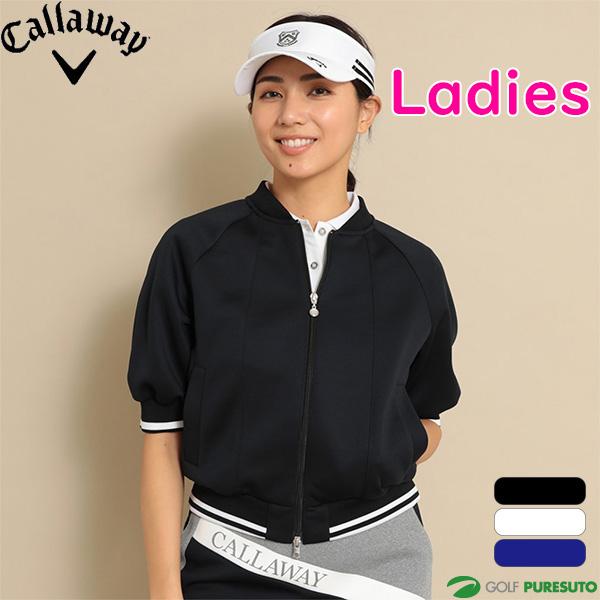 Callaway レディース キャロウェイ 半袖 フルジップ ダンボール Callaway レディース キャロウェイ 半袖 フルジップ ダンボール