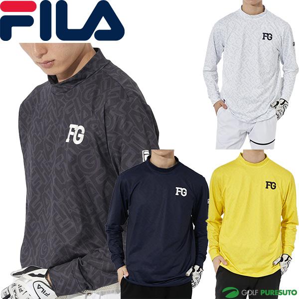 FILA GOLF フィラ ゴルフ 長袖 モックネックシャツ タイポ