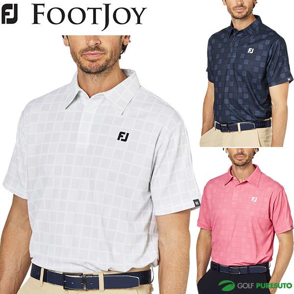 FootJoy フットジョイ 半袖 ポロシャツ スクエアチェック