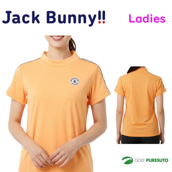 Jack Bunny!!（ジャックバニー） レディース 半袖 モックネックシャツ