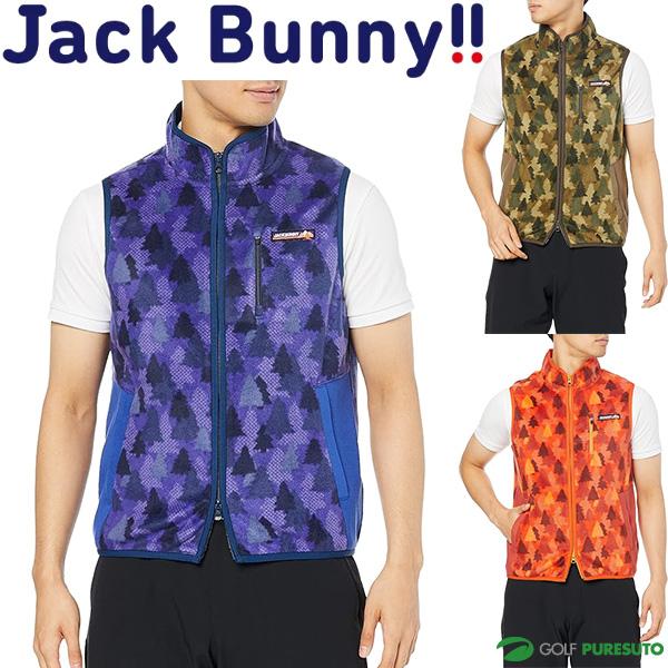 Jack Bunny!!（ジャックバニー） フルジップ ベスト フリース メンズ