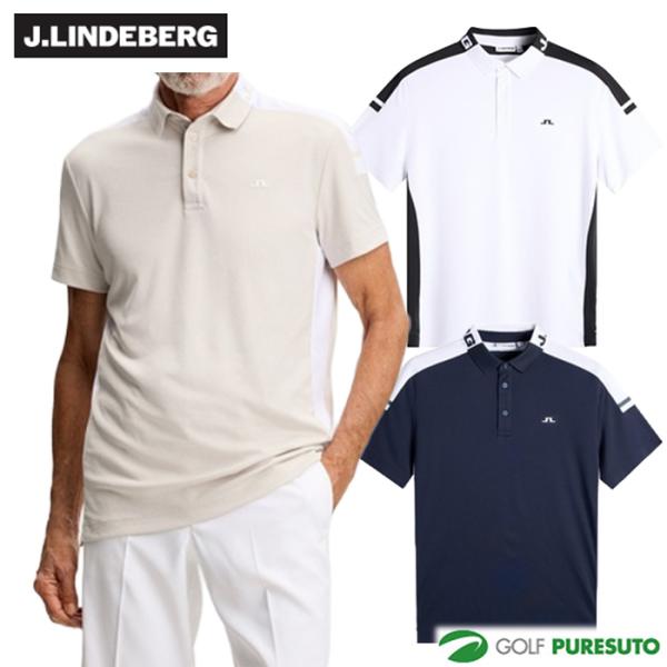 J.LINDEBERG ジェイリンドバーグ ゴルフウェア ポロシャツ 白 XL J.LINDEBERG（ジェイリンドバーグ） J.リンドバーグ ゴルフ Bo Polo