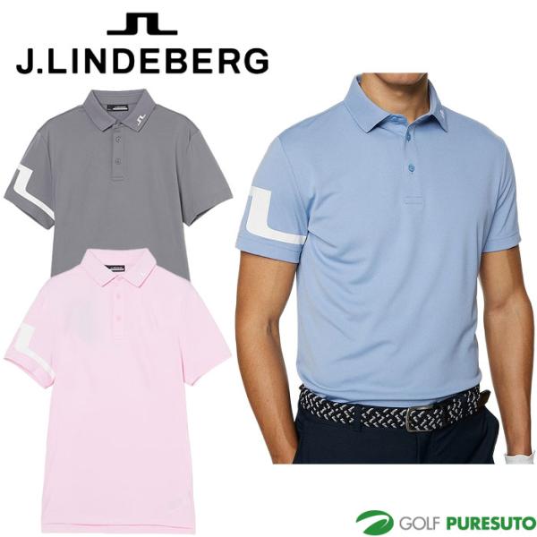 〖新品未使用〗JLINDEBNRG ジェイリンドバーグ ポロシャツ ゴルフウェア ジェイリンドバーグ パイピング半袖ポロシャツ 072-26345