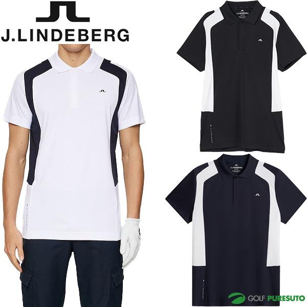 J.LINDEBERG ジェイリンドバーグ ゴルフ メンズ 半袖ポロシャツ 黒L 楽天市場】（セール）ジェイリンドバーグ ゴルフ 袖ロゴ 半袖