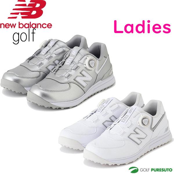 New Balance 574 ゴルフシューズ シルバー 女性用