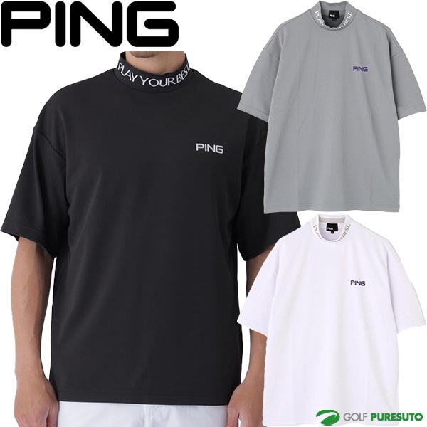 PING（ピン） ゴルフ 半袖 ハイネックシャツ Wメッシュ アセイヤーン