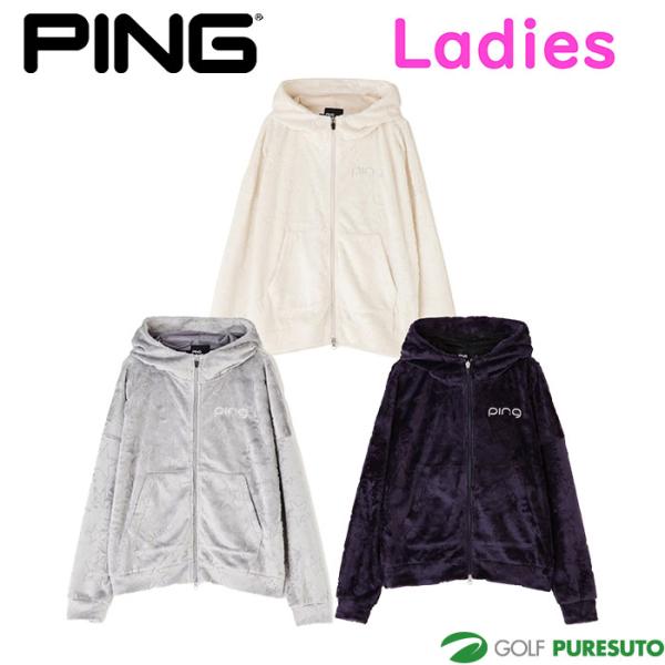 PING（ピン） レディース ゴルフ ベロア フーディー ブルゾン 622