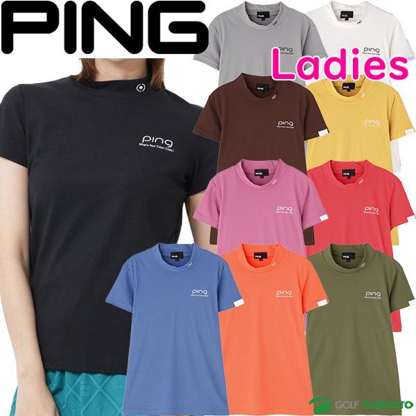 レディース ピン ゴルフ 半袖ハイネックシャツ PEカノコ 622-6167502 ゴルフウェア アパレル PING GOLF 2026年春夏モデル 春夏ウェア