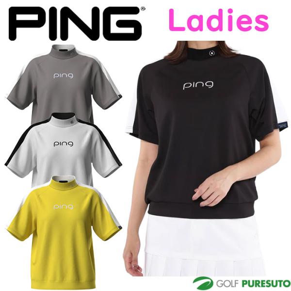 ピン ping メンズ ロゴプリント ダブルフェイス　ゴルフ　ハイネック　WLL ピン ping メンズ ロゴプリント ダブルフェイス ゴルフ