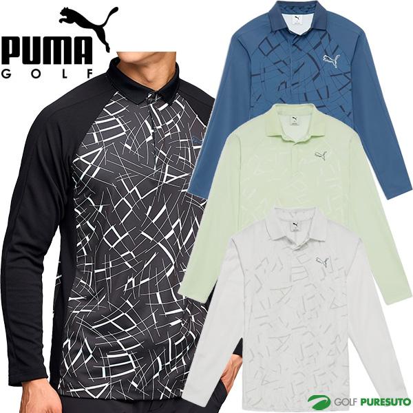 PUMA（プーマ） ゴルフ 長袖 ポロシャツ シャドウキャット