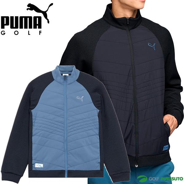プーマゴルフ　PUMA メンズゴルフウエア　新品未使用　冬　真冬　アウター PUMA（プーマ） ゴルフ 長袖 フルジップブルゾン シャドウキャット