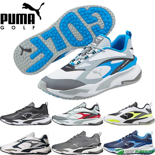 新品　27cm プーマ ゴルフシューズ　ブルー　メンズ e45 p69 PUMA プーマ ゴルフシューズ メンズ フュージョン FX ディスク