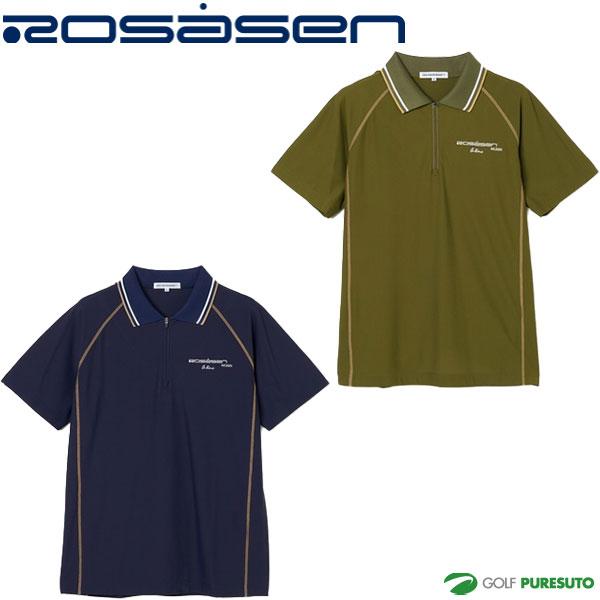Rosasen（ロサーセン） 半袖 ハーフジップシャツ メンズ 047-25341 A