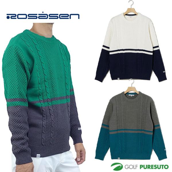 Rosasen（ロサーセン） A-Line コットンヤーンバイカラー ニット