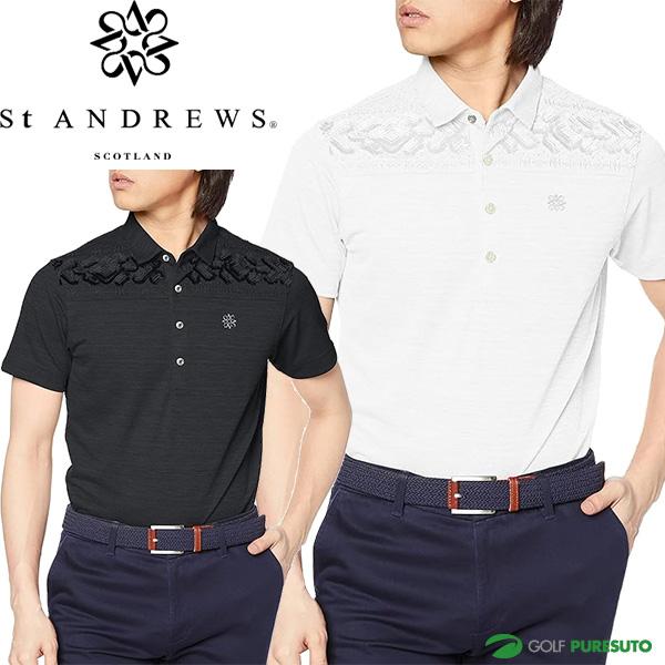 St ANDREWS セント・アンドリュース 半袖 ポロシャツ スラブ St ANDREWS セント・アンドリュース 半袖 ポロシャツ スラブ