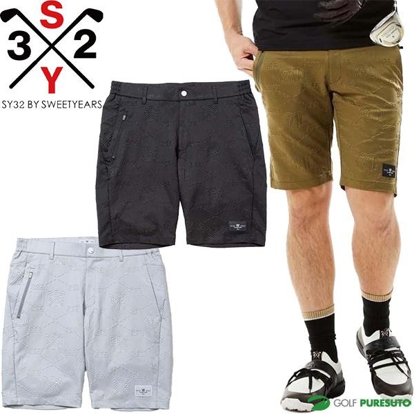 SY32 by SWEET YEARS ショートパンツ SY32 by SWEET YEARS ショートパンツ バックエンボスストレッチ