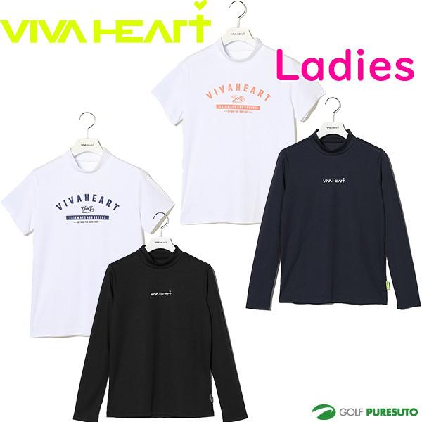 VIVA HEART ビバハート 半袖 モックネック シャツ 2枚セット VIVA HEART レディース ビバハート 長袖 半袖 モックネック