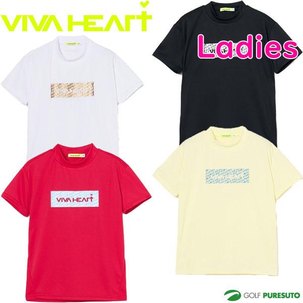 ビバハート　モックネック　半袖シャツ　L VIVA HEART（ビバハート） レディース ゴルフ 半袖 モックネックシャツ