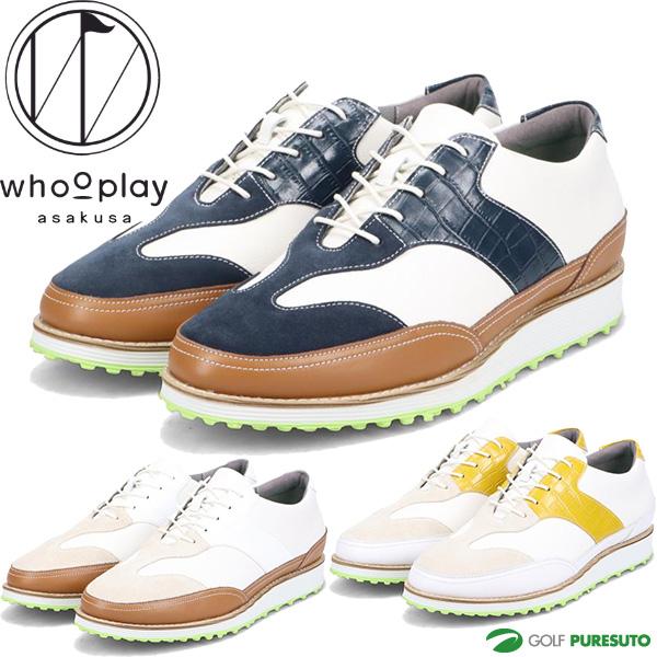 フープレイ ゴルフシューズ ロバートソン Robertson メンズ 24434655 whooplay スパイクレスシューズ 撥水 紐タイプ シューレース 2025年モデル フープレイ ゴルフシューズ ロバートソン Robertson メンズ 24434655