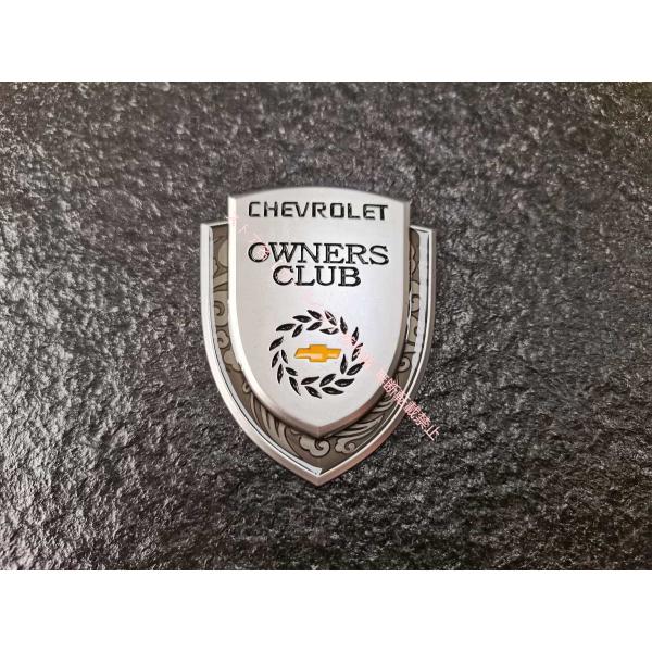 シボレー（CHEVROLET） ステッカー エンブレム 2枚セット金属製 CLUB 
