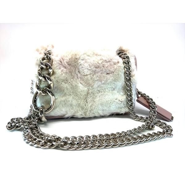 正規品 美品 ミュウミュウ ファー チャーム バッグ ラビット 【N14544】 miu 正規品 レア ミュウミュウ ラビットファー ナッパ 2WAY