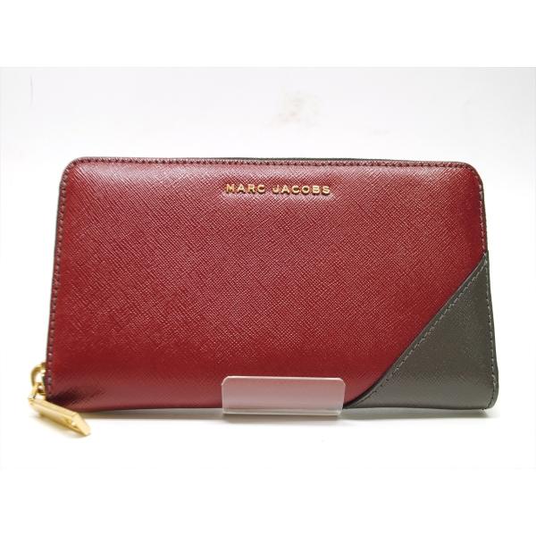 最新作ののマークジェイコブス Jacobs 7564 長財布 レザー ワインレッド ラウンドジップ 財布 ファッション小物 Marc 長財布 メンズ レディース ラウンドファスナーウォレット 7564 1 プリウス本店