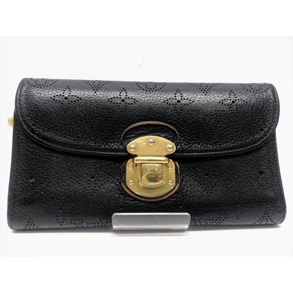 美品　ルイヴィトン　マヒナ　ポルフォイユ　アメリア　三つ折り長財布　M95549 LOUIS VUITTON（ルイ・ヴィトン） マヒナ ポルトフォイユ アメリア