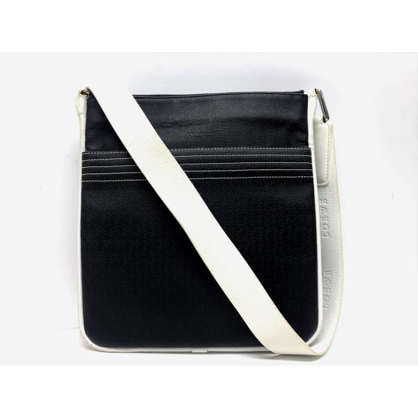 【ロエベ】リピートアナグラム・ショルダーバッグ ブラック 中古・古着通販】LOEWE (ロエベ) リピートアナグラム ショルダー