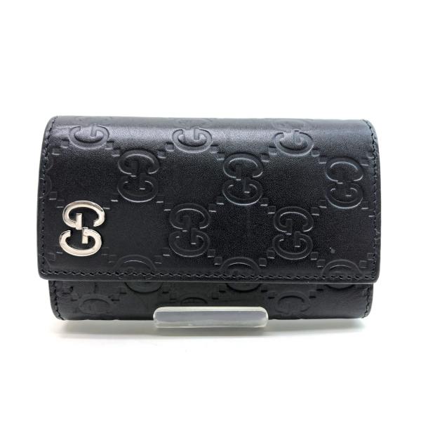 GUCCI グッチシマ GG 6連 キーケース 型押し エンボス レザー
