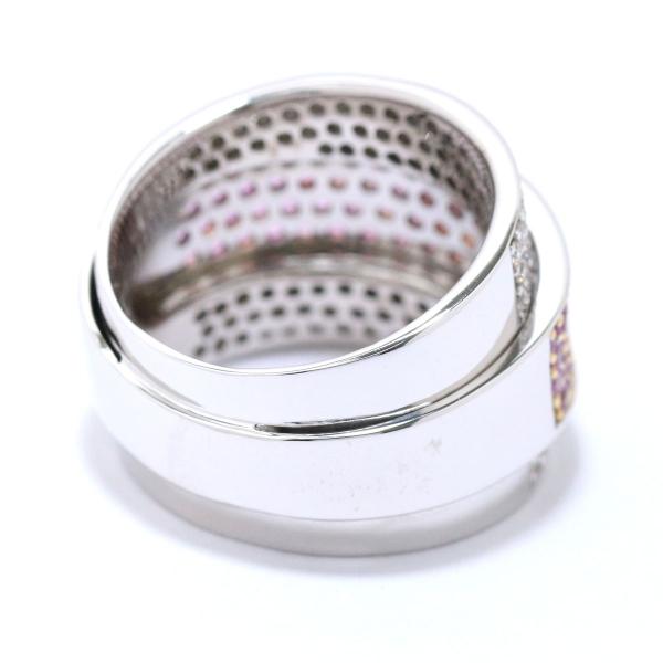 サファイヤ 1.50ct ダイヤ 0.95ct K18WG リング 15号 18金ホワイトゴールド サファイア ダイア 指輪 サファイヤ 1.50ct ダイヤ 0.95ct K18WG リング 15号 18金ホワイトゴールド サファイア ダイア 指輪
