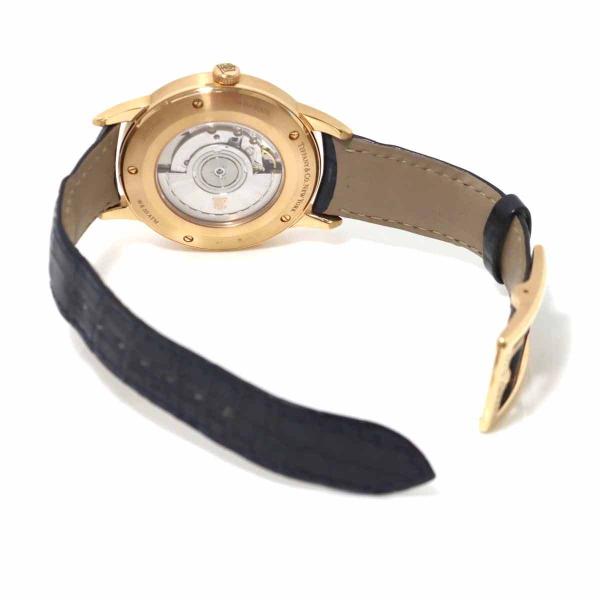 素晴らしい価格 ティファニー 自動巻き 裏スケルトン ピンクゴールド K18pg 文字盤 ネイビー デイト 腕時計 メンズ 40mm Ct60 Tiffany Co ティファニー 360synergytech Com