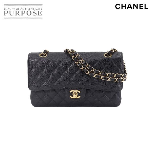 大特価!!】 CHANEL マトラッセ キャビアスキン ネイビー 正規保証1128