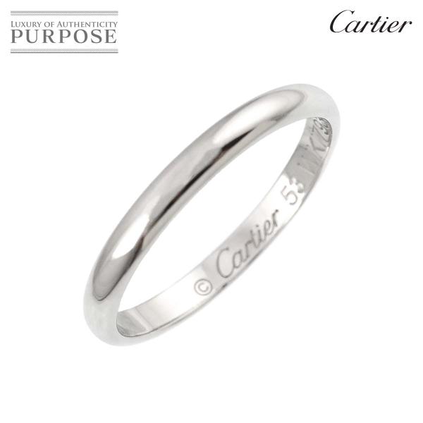 Cartier カルティエ 1895 クラシック #53 リング 幅2.5mm Pt プラチナ  