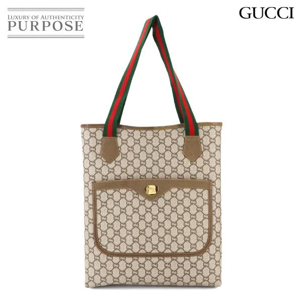 GUCCI 新品同様 グッチ グッチプラス シェリーライン トート