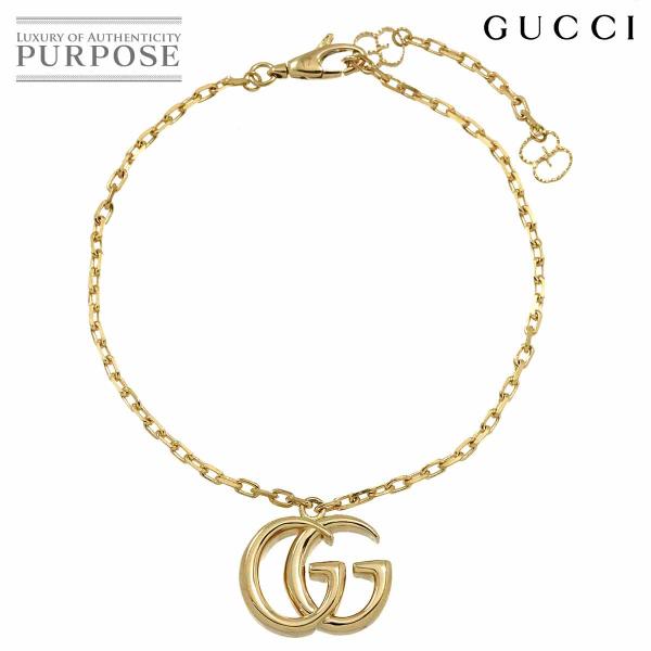 GUCCI グッチ ダブルG ブレスレット #17 K18 YG イエロー