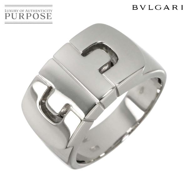 ブルガリ BVLGARI パレンテシ 22.5号 リング K18 WG ホワイトゴールド 750 指輪 Parentesi Ring 90319421